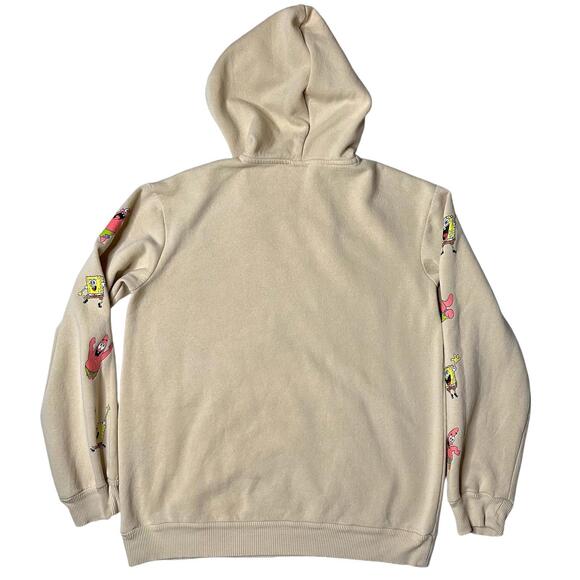 Nickelodeon Sponge Bob Patrick Graphic Hoodie Tan Unisex M - Picture 2 of 9